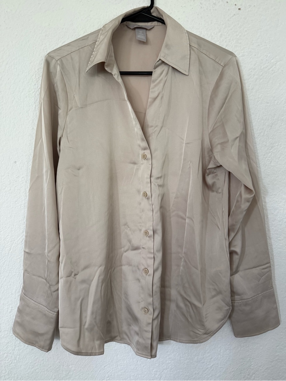 H&M Bronze / Gold Button-Up Blouse